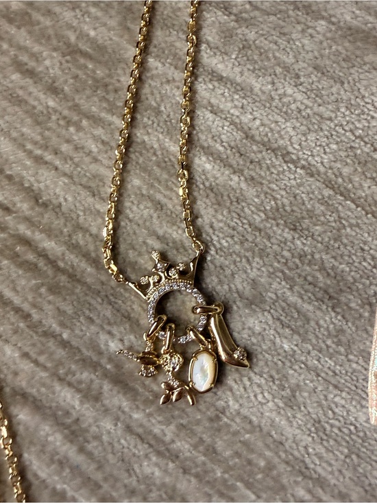 Kendra Scott Jewelry - Disney | Kendra Scott Princess Gold Charm Pendant Necklace Gold White Mix
